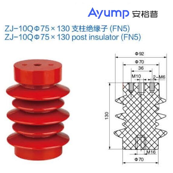 ZJ-10Qφ75x 130支柱絕緣子(FN5) ZJ-10Qφ75x 130支柱絕緣子(FN5)